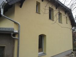 Fassade nach Putzarbeiten