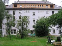 sanierte Hausfassade Rckseite